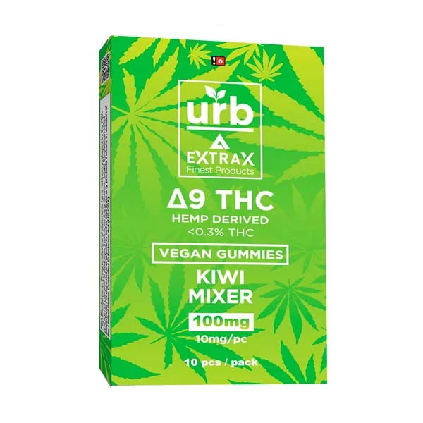 Urb Extrax Kiwi Mixer 10mg Delta 9 Gummies (10pc) Best Price