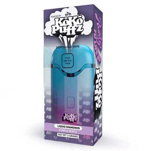 URB KoKo Puffz Liquid Diamonds Disposable Vape 3 Grams Best Price