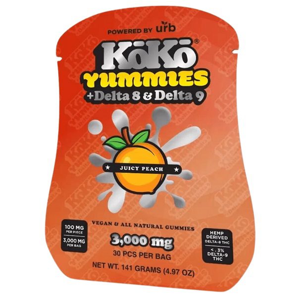 URB KoKo Yummies + Delta 8 and Delta 9 Gummies 3000mg Best Price