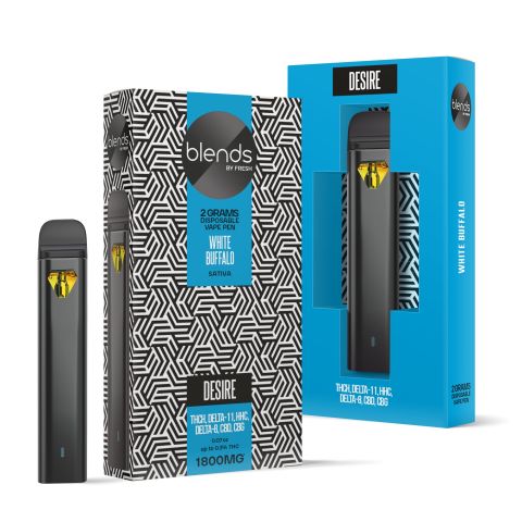 White Buffalo Vape Pen - THCH, D11 - Disposable - Blends - 1800MG Best Price
