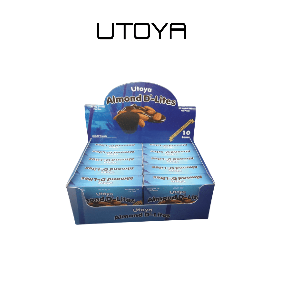 Utoya | Almond Delight Delta 9 THC Dark Chocolate - 120mg Best Price