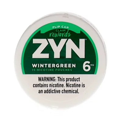 ZYN Wintergreen 15 Nicotine Pouches 3-6MG Best Price